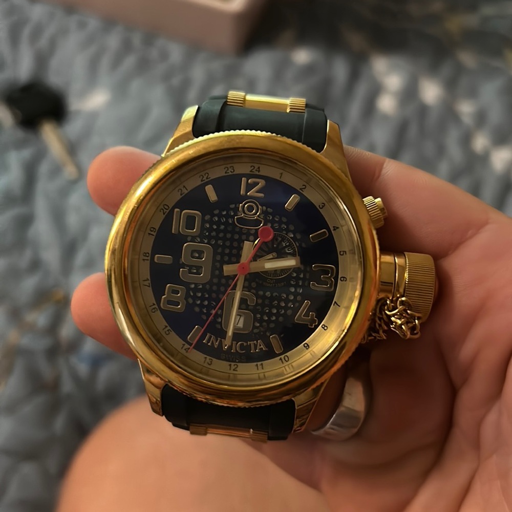 Gold Invicta Watch